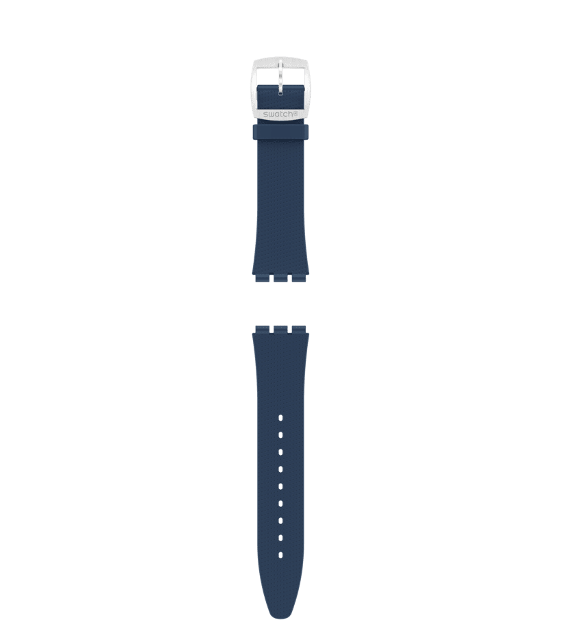 "SKIN IRONY 42 BLUE RUBBER STRAP" Image #0