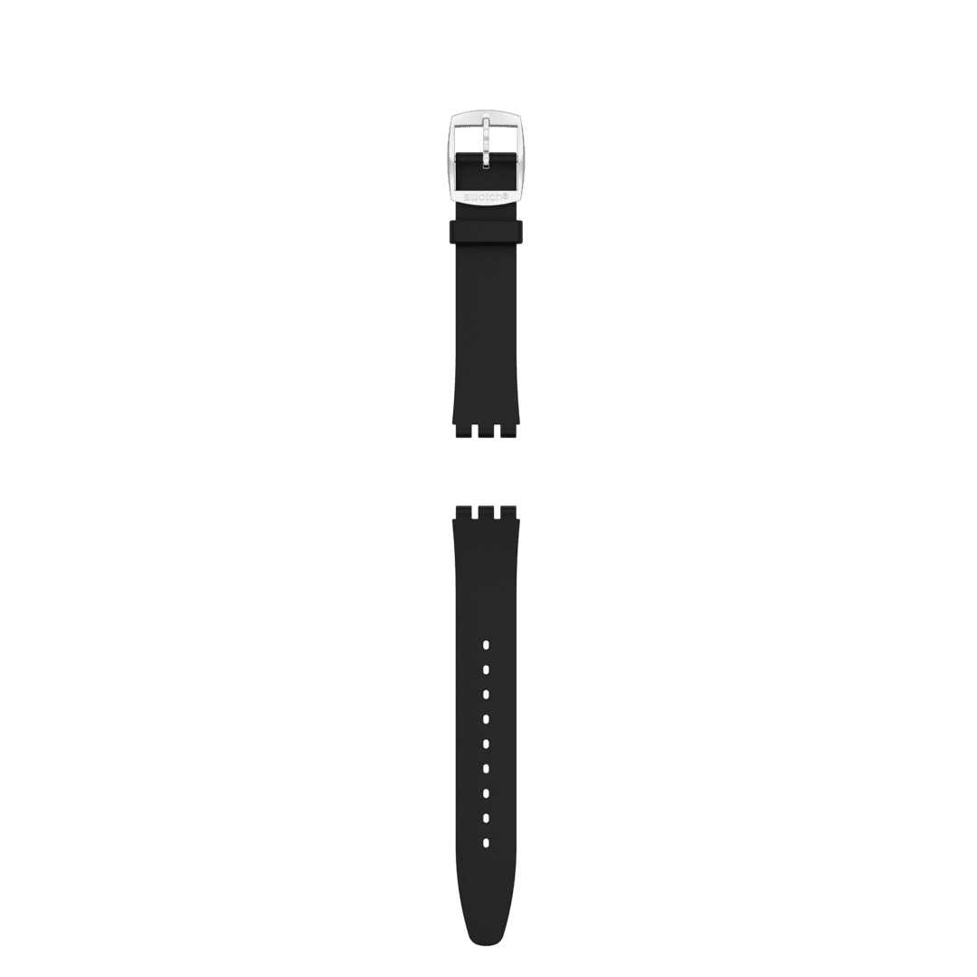 "SKIN IRONY BLACK SILICONE STRAP" Gallery Image #1