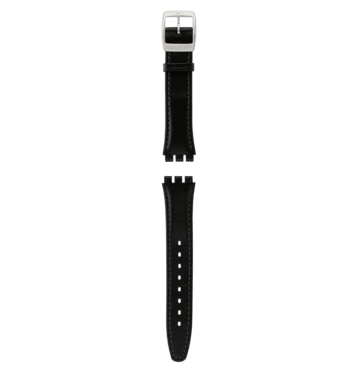"IRONY MEDIUM BLACK LEATHER STRAP" Image #2