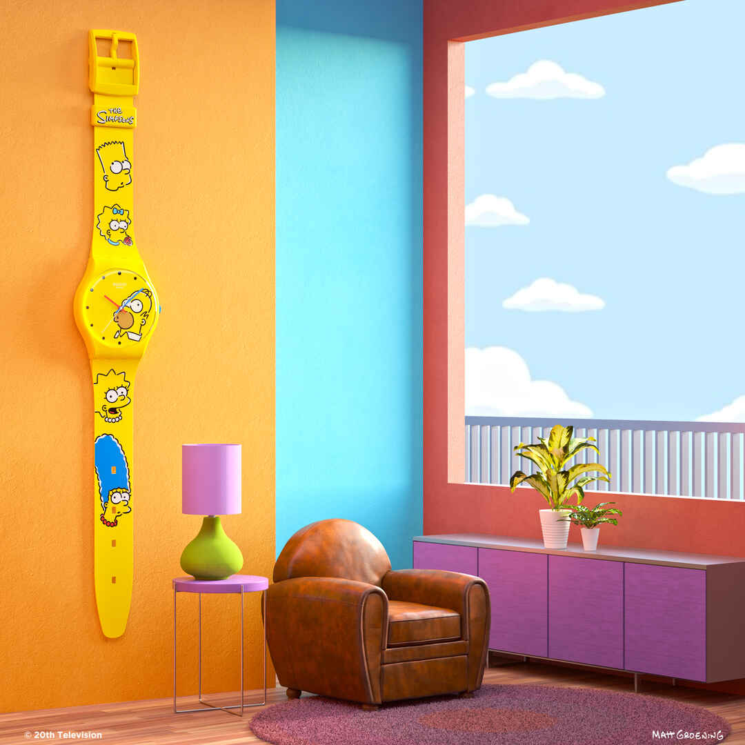 Life style view of product THE SIMPSON FAMILY MAXI